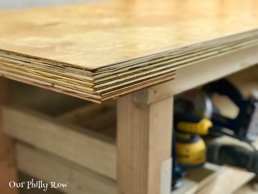 Sexy Workbench Project - Bench-top close up